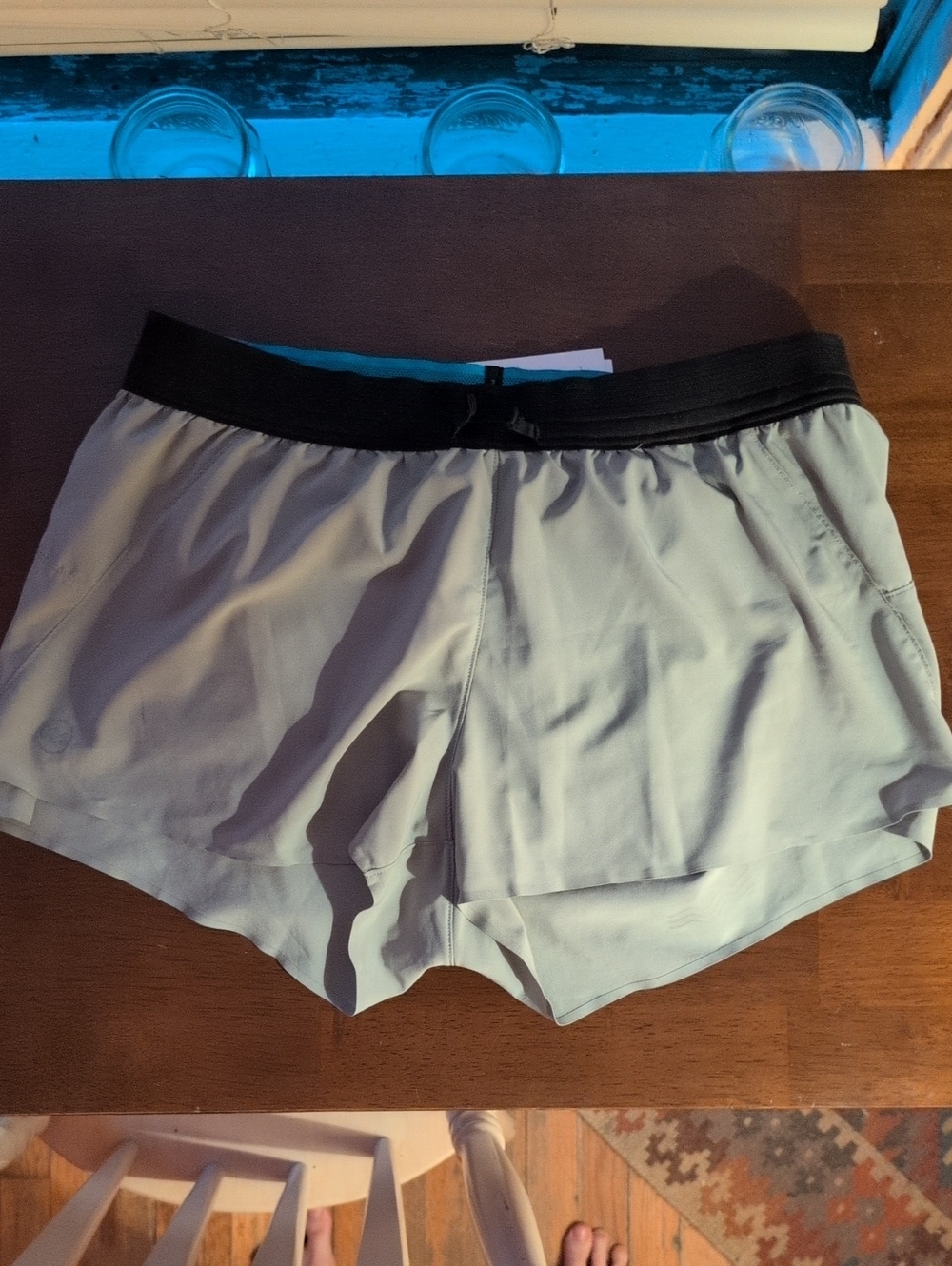 Janji Sage Green AFO Running Shorts With Liner